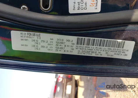 2015 Dodge Journey Sxt z USA, uszkodzony, nr VIN 3C4PDCBG8FT686105